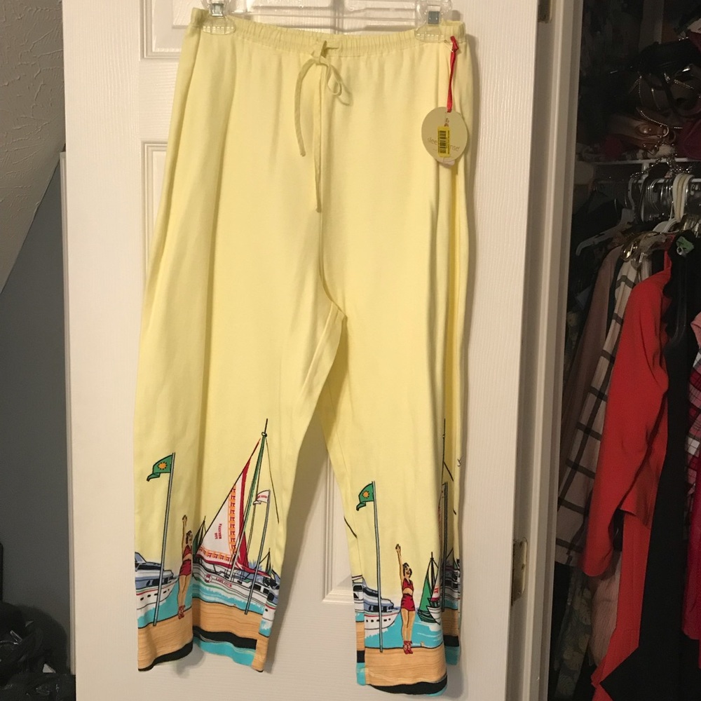 Yellow sailing pajamas
